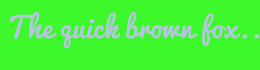 Image with Font Color B3C6DD and Background Color 3DF82A